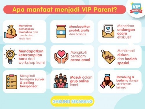 Ingin menjadi anggota VIP Parent? Jawab pertanyaan ini!