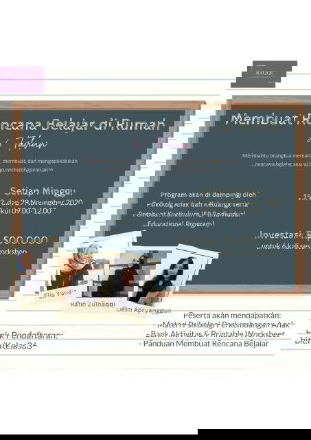 Workshop "Membuat Rencana Belajar di Rumah"