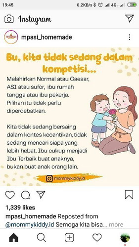 Jadi Ibu yang baik versi kita masing masing itu ga salah kok.