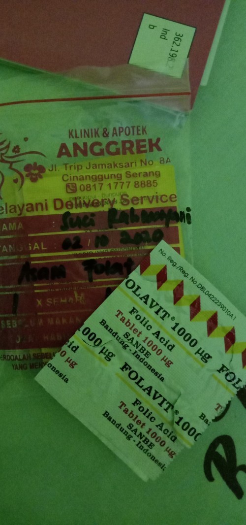 Asam Folat 1000 mg/  Folavit 1000 mg