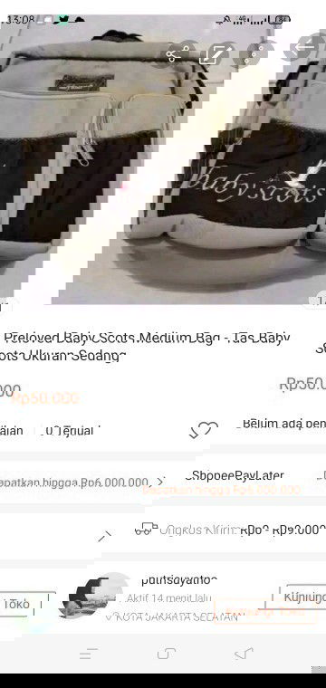 Preloved tas dan empeng MAM