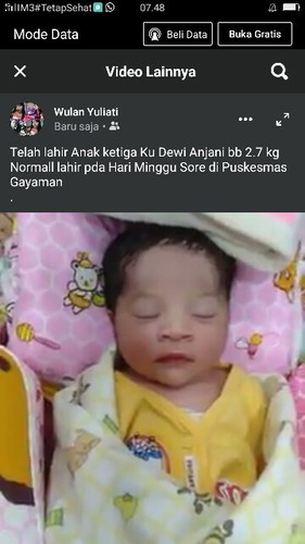 alhamdulillah YA ALLAH telah lahir anak ketigaku dgn selamat