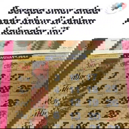 Umur berapa ya waktu ni?🤔
