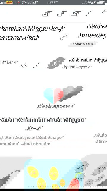 Bun, apakah bner ya aplikasi ini, soalnya pas buka aku udah trimester minggu ke 4 bun,