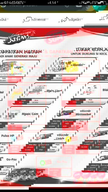 Tukar poin berhadiah