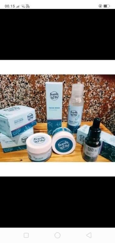 Cream beauty in the pot