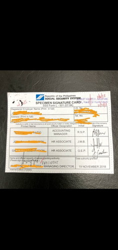 CONFIRMATION For L501