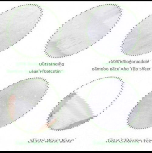 Pre Order - Natural bamboo fiber diapers