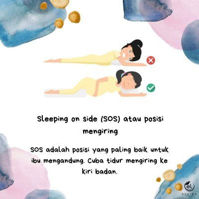 Posisi tidur untuk ibu mengandung