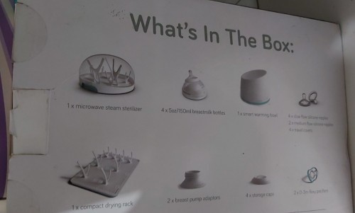 Nanobebe bottles and Wisemom portable double electric breast pump + 4pcs dula bottles (all 2nd hand)