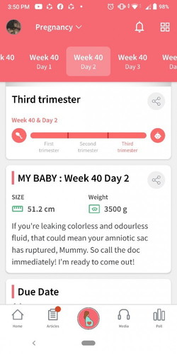 40 week pregnant