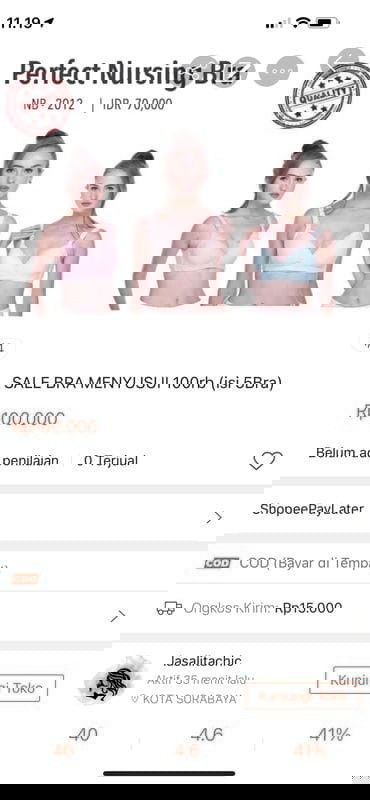 SALE BRA MENYUSUI 100rb (dpt 5pcs)