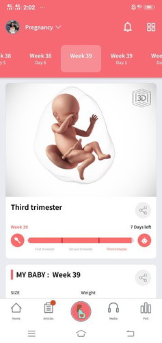 my baby is 39 weeks