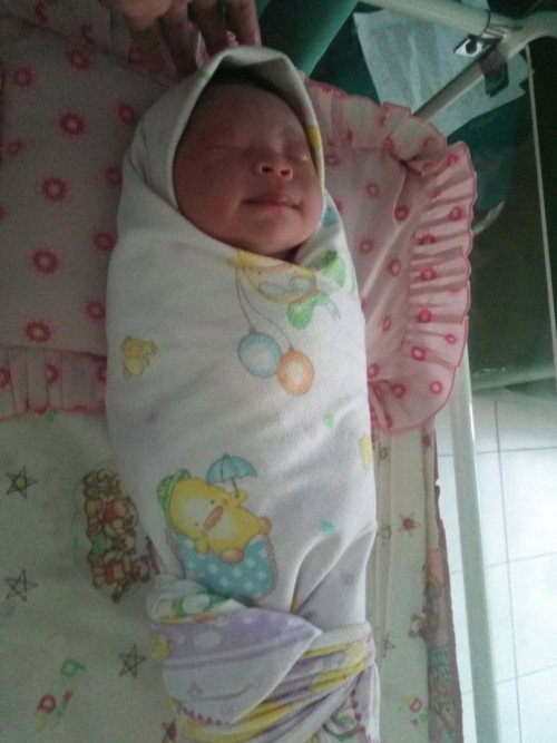 Launching baby girl