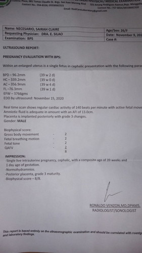 39 weeks and 1 day no labor 3.7 kg n baby via bps ultrasound kaya po kaya inormal malaki po b baby