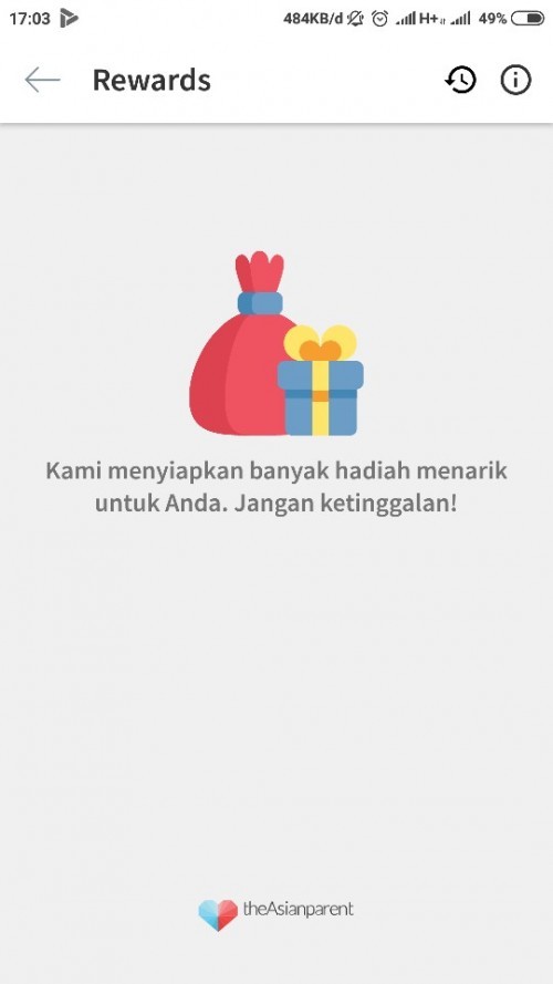 Tidak bisa ikutan reward