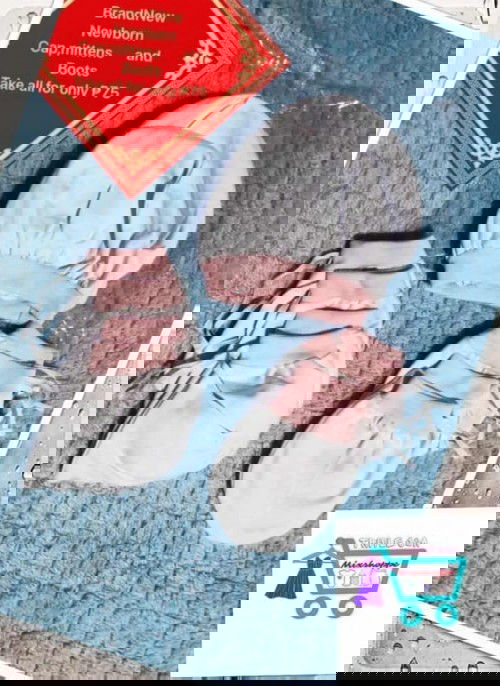 Brand new Cap,mittens and booties for newborn
