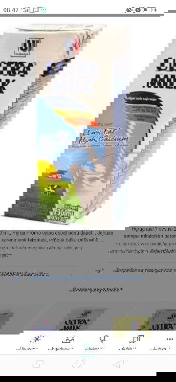 Susu uht rasa coklat