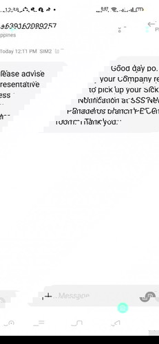 Sss sickness status