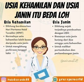 Usia kehamilan dan usia janin