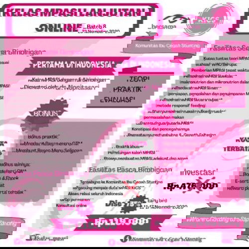 KELAS MPASI Lanjutan (23 Nov 2020)