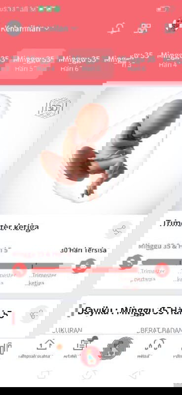 35  week kehamilanku