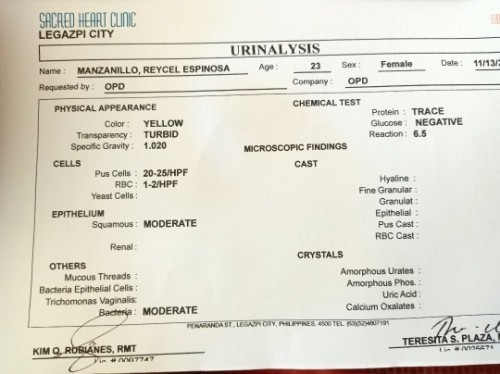 Nagpa unarlysis po ako ngayon, May uti po ba ako? sana may makasagot po #18weeks and 3days preggy