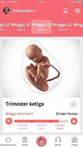 diusia kehamilan 32minggu