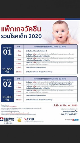 แพคเก็จฉีดวัคซีนเด็ก