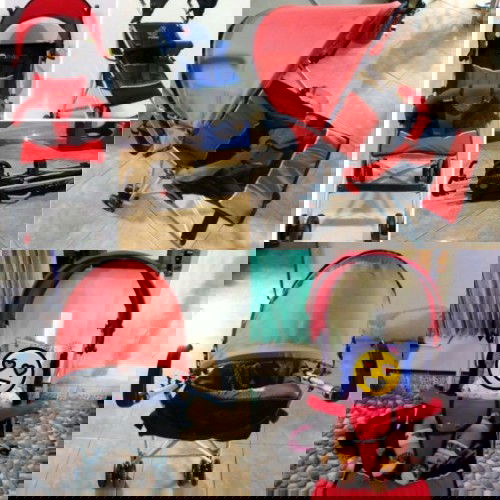 Prelov stroller baby merek tajimaku warna merah