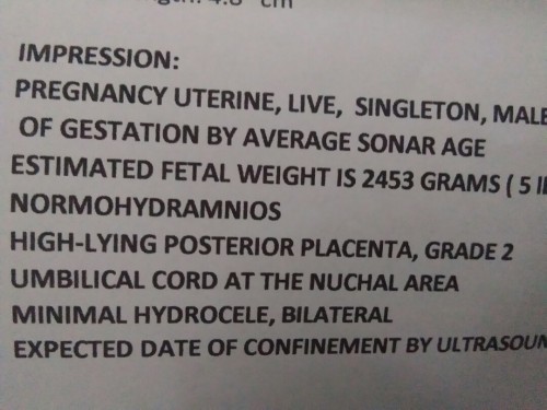Ultrasound Result