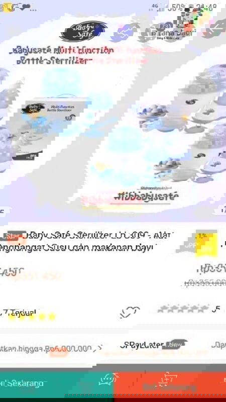 Jual baby safe sterilizer