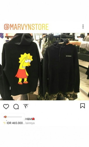 Jual hoodie brand H&M original bukan kw barang baru sisa ekspor, terlaris cek ig @marvynstore