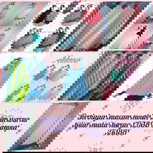 Jual berbagai macam model dan warna hijab yang nyaman dan adem