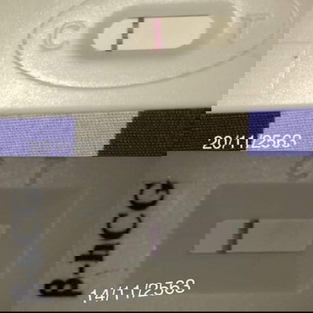 เห็นขีดที่2 จางๆเหมือนกันไหมค่ะแม่ๆ