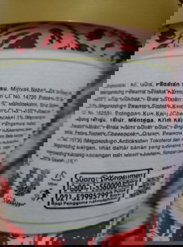 Es krim dengan komposisi telur
