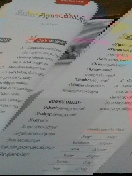 Nasi langsung dicampur dan disaring apa harus dimasak dulu jadi bubur?