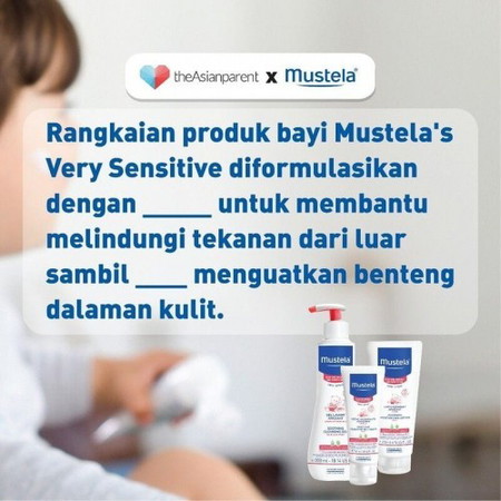 Isi Tempat Kosong & 3 Yang Bertuah Akan Menang 3 Set Produk Mustela!