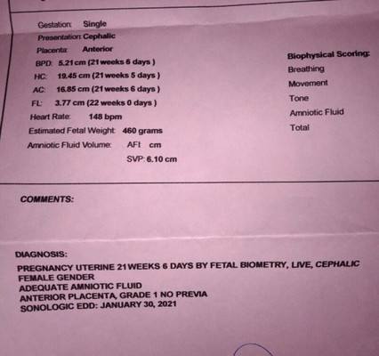 Ano pong result ng ultrasound ko, normal po ba lahat?