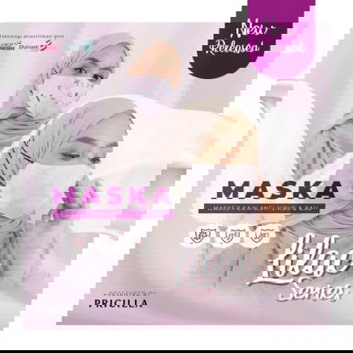 Masker Lilac series(masker anti virus, anti jamur, anti bakteri, anti bau, nyaman dipakai)