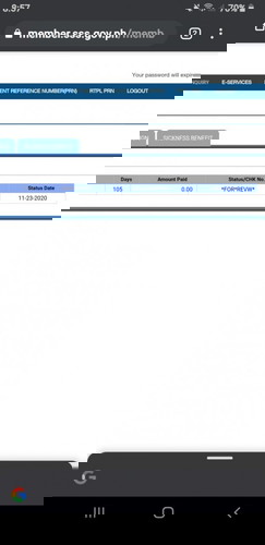 Matt benefit
Ano po kayang ibig sabihin nung nakalagay sa status/CHKno? Salamat po.