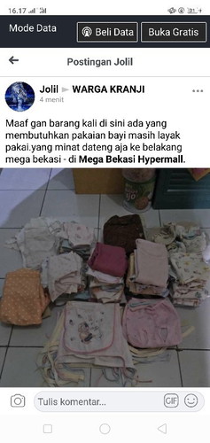 Baju bayi bekas gratis
