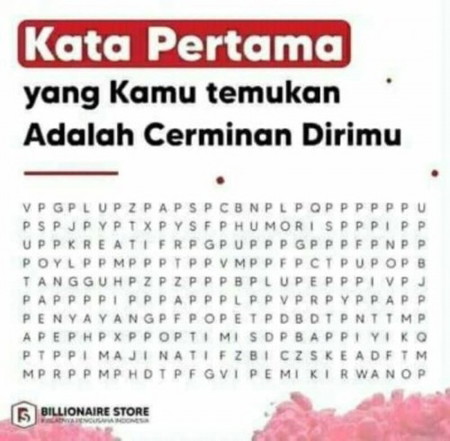 Kata apa yang Bunda lihat pertama kali?