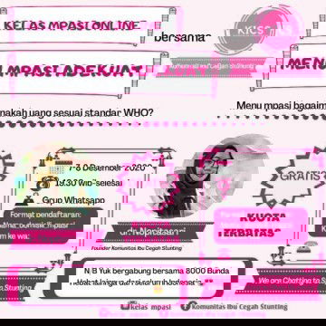 KELAS MPASI ONLINE (Close 5 Des 2020)