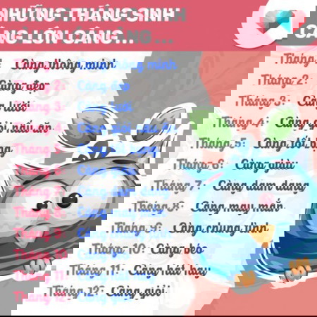 Những tháng sinh càng lớn càng