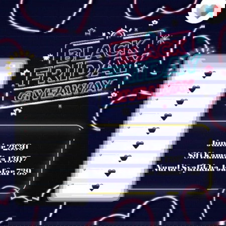 Tahniah kepada pemenang Black Friday Giveaway!