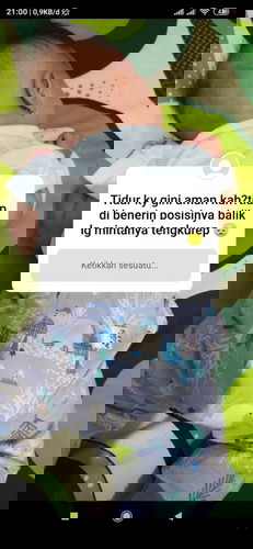 5bulan tidur tengkurep
