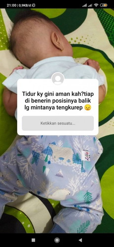 5bulan tidur tengkurep