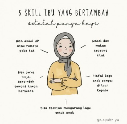 5skill ibu yg bertambah