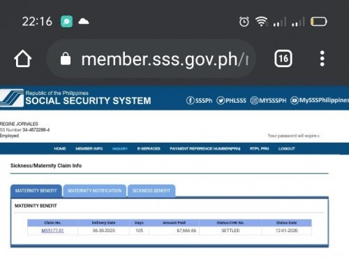Sss maternity